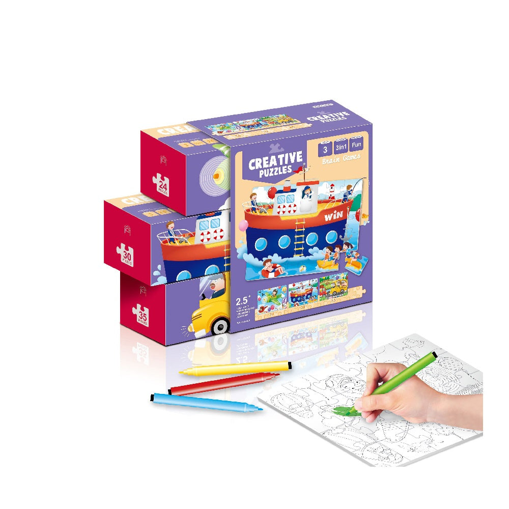 Creative Puzzles 3 в 1 – Детски пъзели