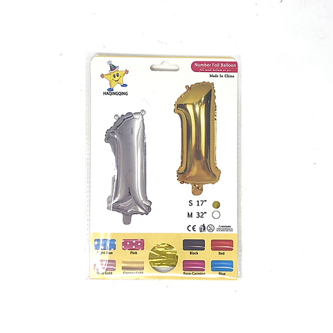 Фолиев балон – Цифра 1 (17"/32")