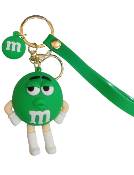 Ключодържател M&M’s – зелен герой с каишка