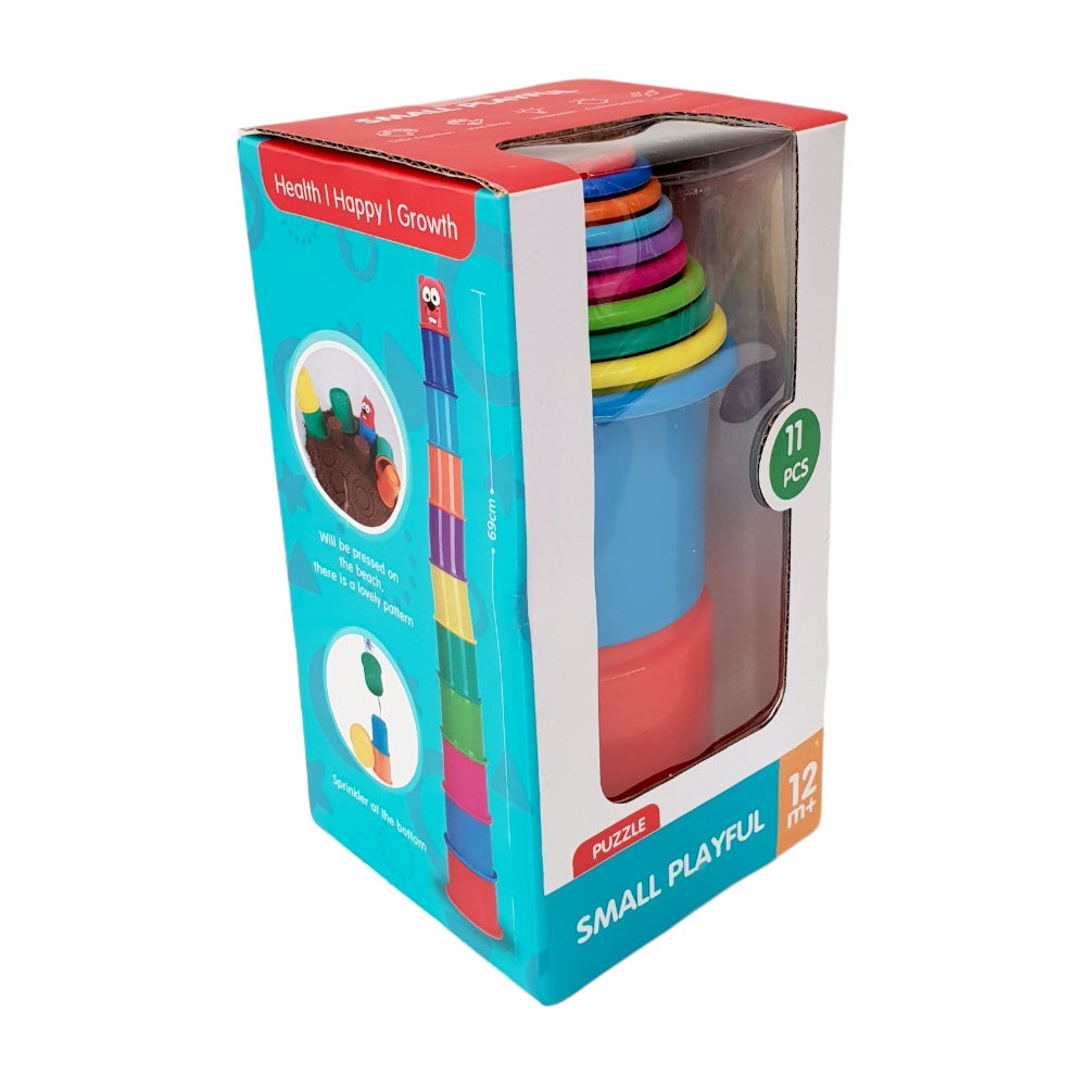 Цветни чашки за подреждане – 11 броя