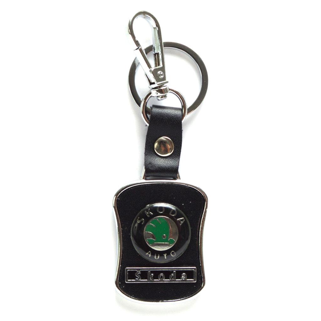 Ключодържател Skoda – метален с правоъгълна плочка
