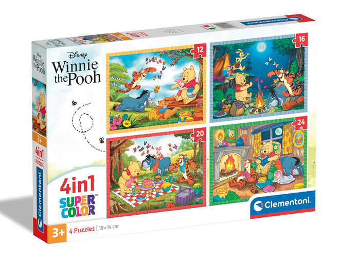 Пъзел 4 в 1 Winnie the Pooh – Clementoni