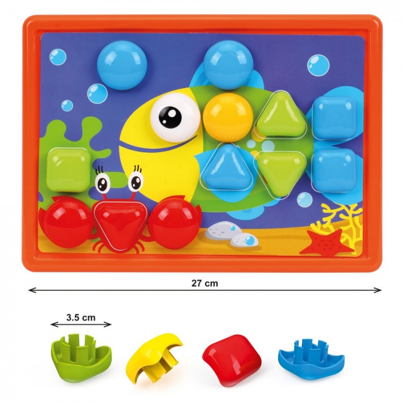 Мозайка Technok Toys – 26 бутона и 6 шаблона