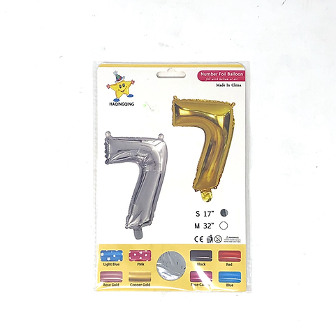 Фолиев балон – Цифра 7 (17"/32")