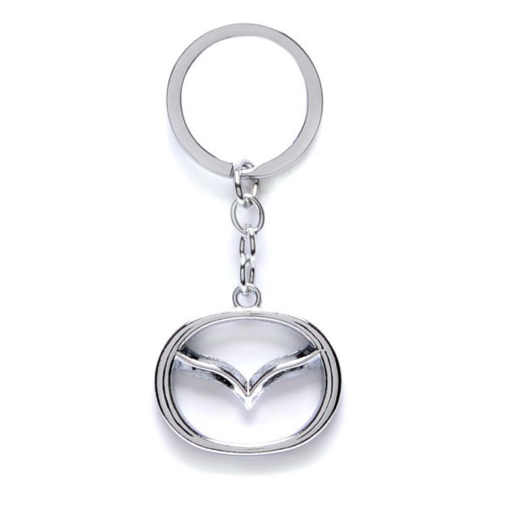 Ключодържател Mazda – Метална Емблема в Сребрист Дизайн