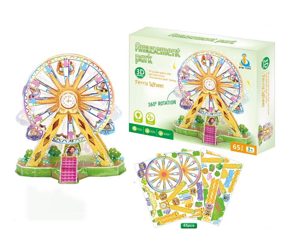 3D Конструктор Виенско колело с музика и светлини (65 части)