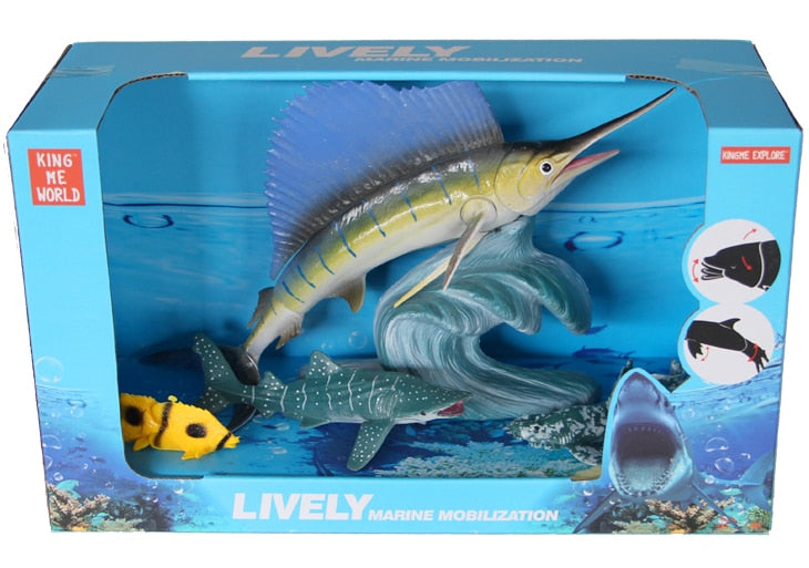 Комплект морски животни – 4 фигури