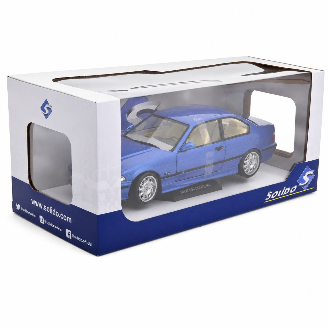 BMW M3 Coupé (E36) Solido 1:18 във фабрична кутия