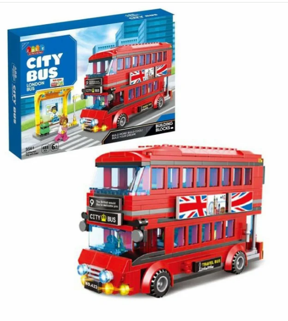 Конструктор двуетажен автобус London City Bus – 488 части