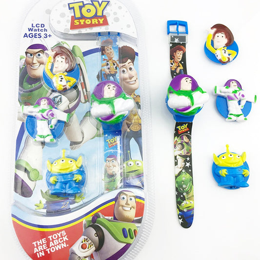 Детски LCD часовник Toy Story със сменяеми фигурки