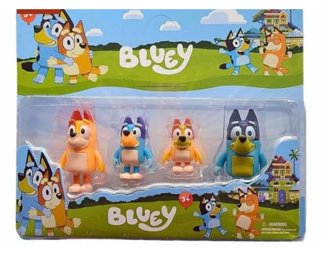 Комплект фигурки Bluey – 4 броя