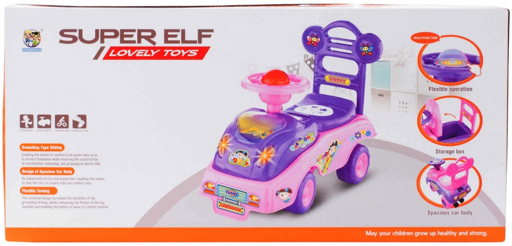 Бебешка кола за бутане Super Elf – музика и светлини