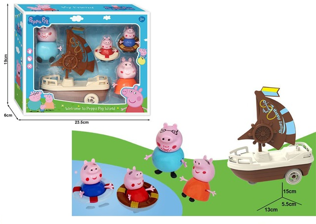 Комплект лодка с фигурки Peppa Pig