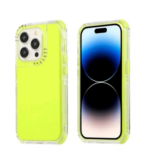 iPhone 16 Pro Max – Shockproof Neon Yellow кейс