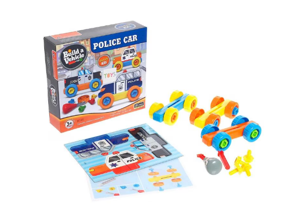 Конструктор Police Car – 3 сглобяеми полицейски коли
