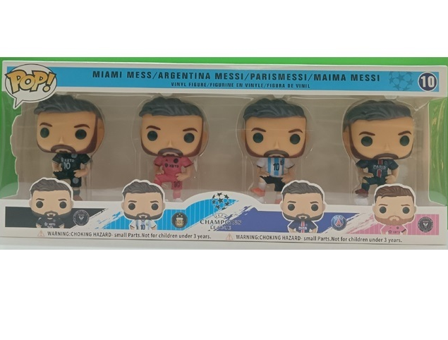 Комплект фигурки футболист – стил Lionel Messi (4 броя, тип Pop)