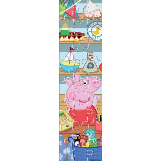 Двустранен пъзел Peppa Pig за оцветяване – 24 части