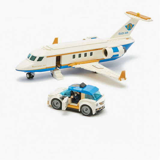 Конструктор самолет и кола GUDI Livin’ City – 461 части | Съвместим с Lego