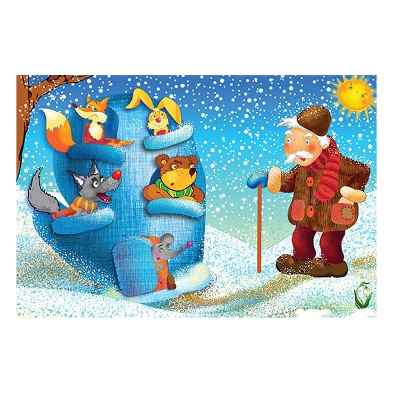 Детски пъзел „Дядовата ръкавичка“ – 40 части 🧤❄️