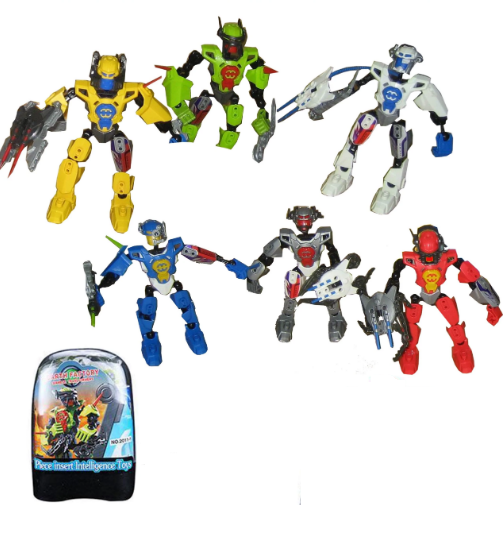 Робот бойна фигурка с оръжие – серия цветни герои