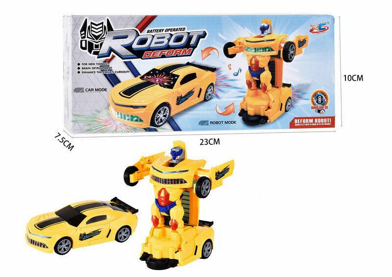 Deform трансформираща се кола-робот – жълта