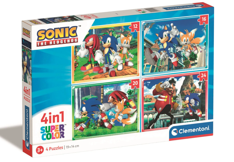 Пъзел 4 в 1 Sonic the Hedgehog – Clementoni