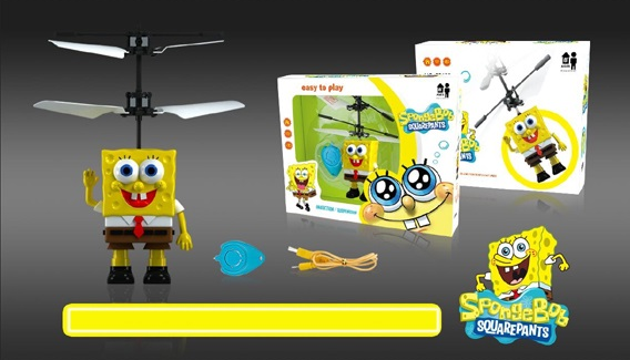 Летяща фигура SpongeBob – интерактивна играчка с дистанционно