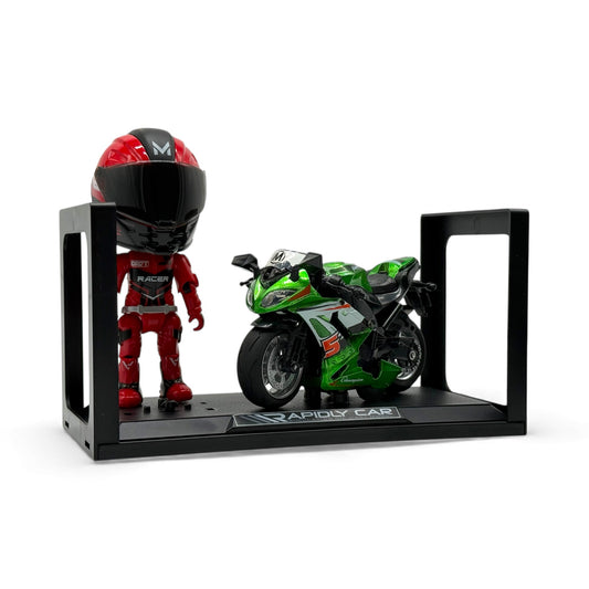 Интерактивен спортен мотор 1:14 с пилот и каска – светлини и звуци