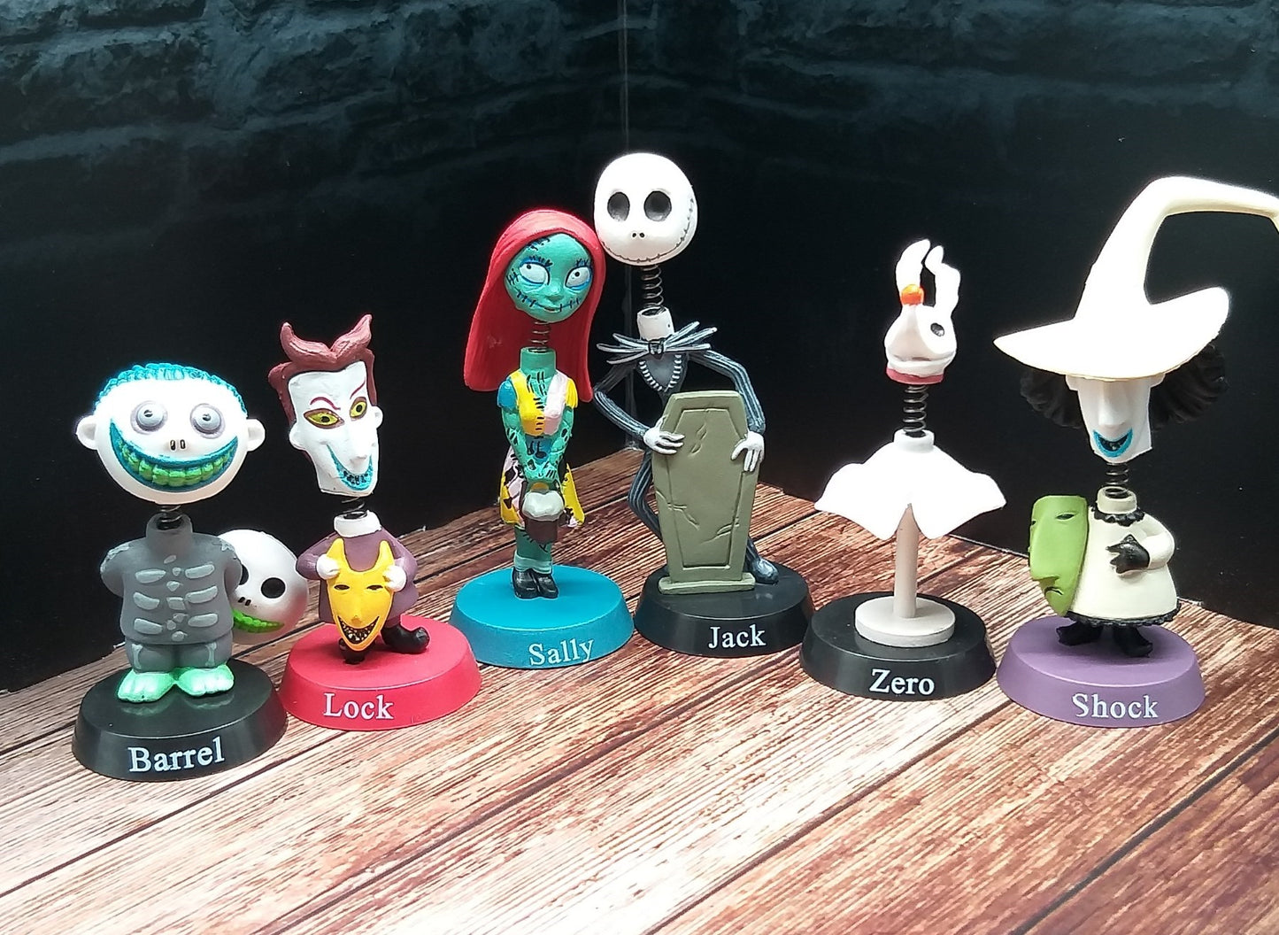 Комплект фигурки The Nightmare Before Christmas – Jack, Sally, Zero, Shock, Lock & Barrel