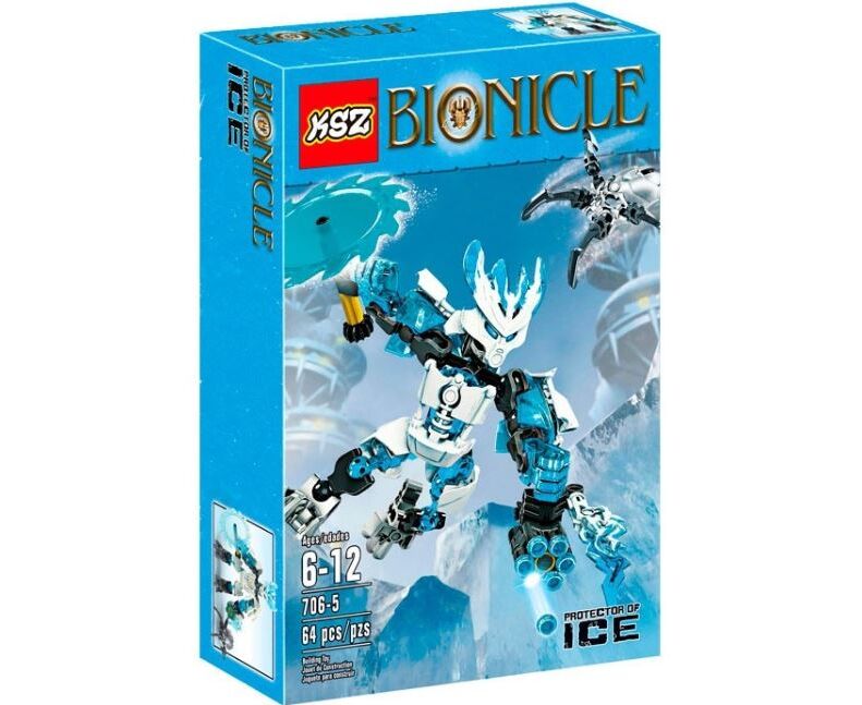 Конструктор Izotor – Леден защитник тип Bionicle (64 части)
