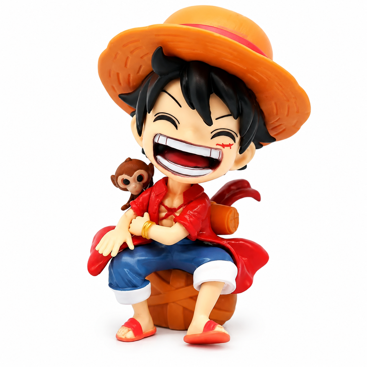 Аниме фигурка Monkey D. Luffy с маймунка от One Piece