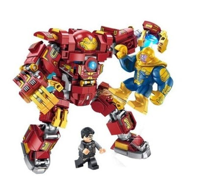 Конструктор Super Hero Iron Armor 2в1 – брониран робот и джет с фигурки (422 части)