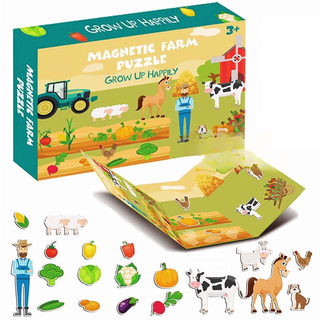 Магнитен Пъзел Ферма – 28 части