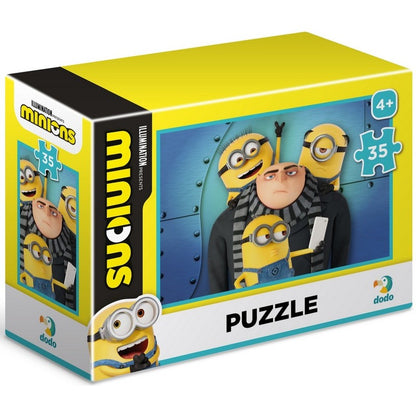Мини пъзел Миньоните и Гру Minions 35 части