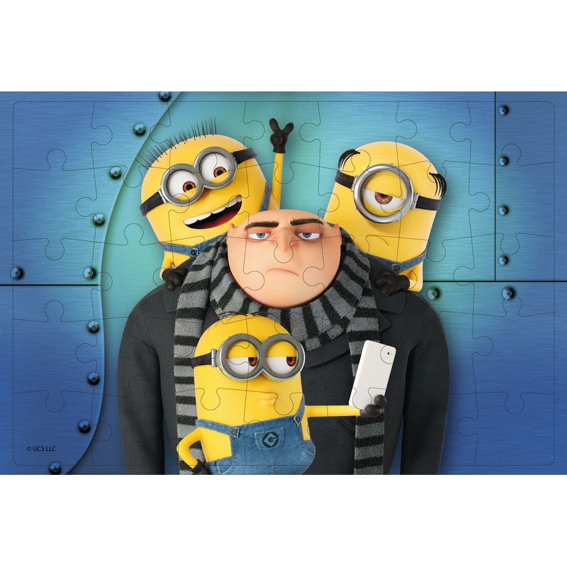 Мини пъзел Миньоните и Гру Minions 35 части