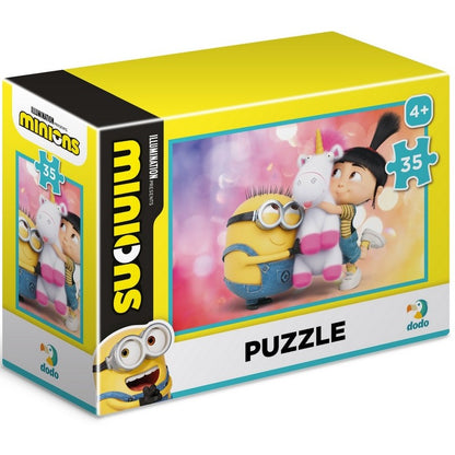 Мини пъзел Миньоните Minions с Агнес и еднорог 35 части