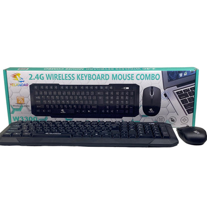 Безжичен комплект клавиатура и мишка W3300 – 2.4GHz, USB