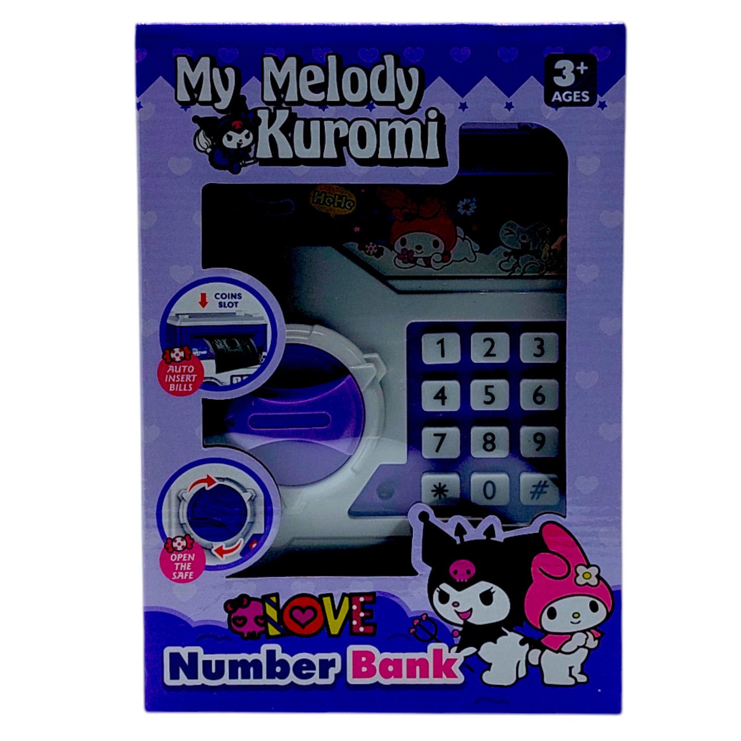 Електронна касичка сейф My Melody & Kuromi с код