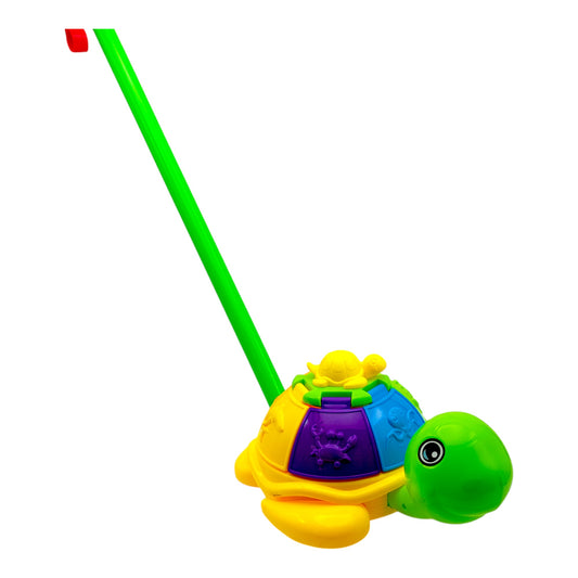 Детска буталка костенурка – цветна играчка за прохождане