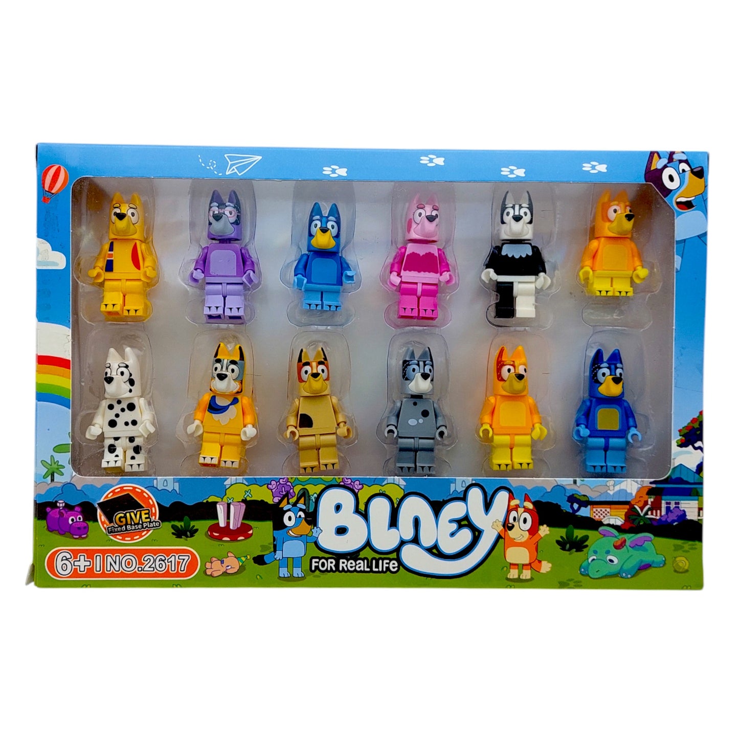 Комплект фигурки в стил Bluey – 12 броя | Съвместими с Lego