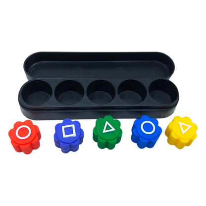 Gonggi камъчета – игра в стил Squid Game (5 бр. с кутия)