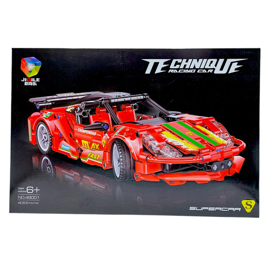 Конструктор Състезателна Кола – 433 части | Съвместим с Lego | За деца 6+