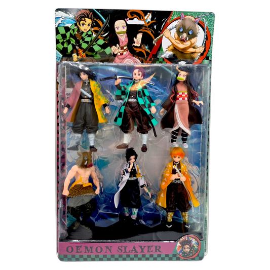 Demon Slayer Комплект – 6 Аниме Фигурки Kimetsu no Yaiba