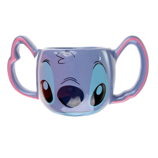 Керамична 3D чаша Stitch с две дръжки