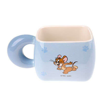 Керамична чаша Tom & Jerry с капак и сламка – 200 мл