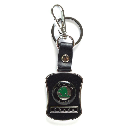 Ключодържател Skoda – метален с правоъгълна плочка