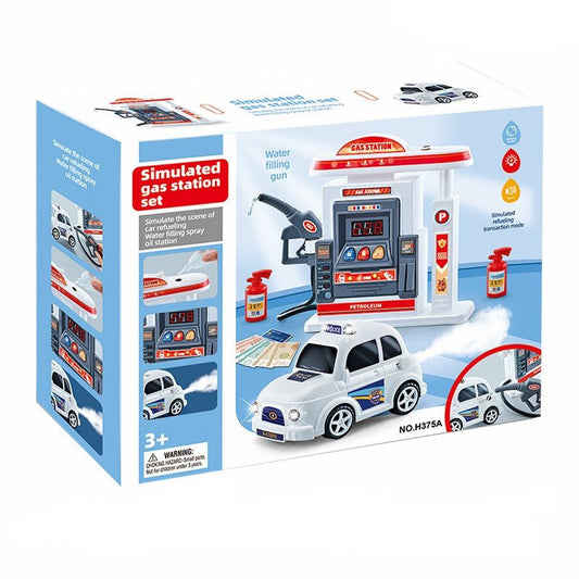 Интерактивна детска бензиностанция с кола и реалистични функции