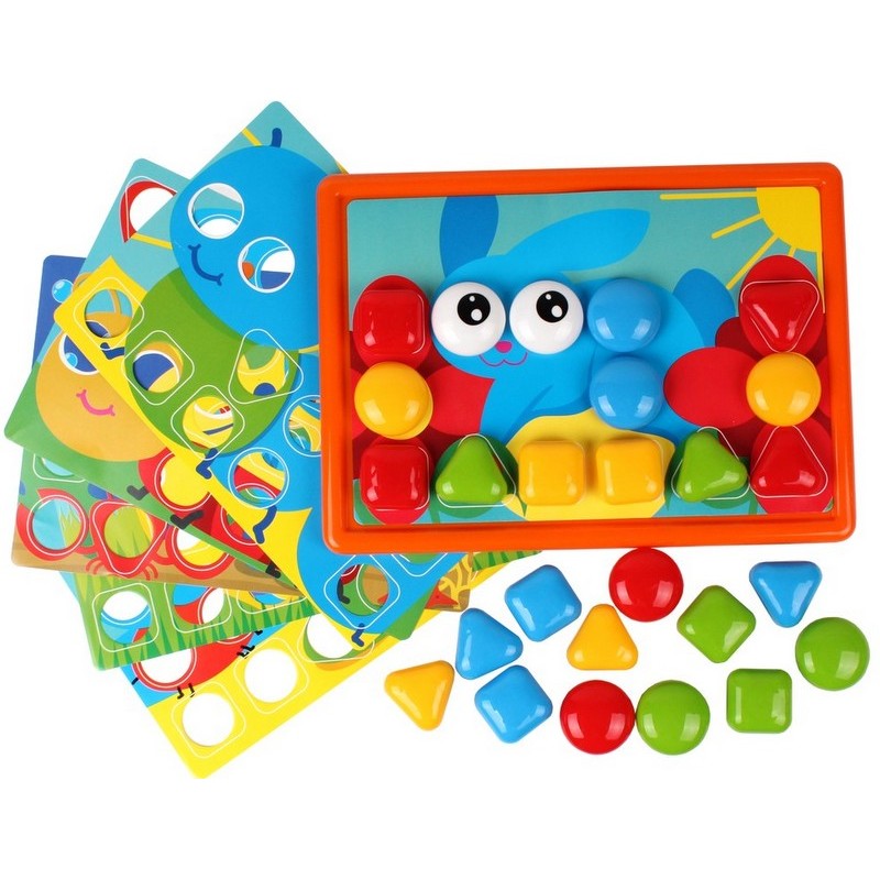 Мозайка Technok Toys – 26 бутона и 6 шаблона