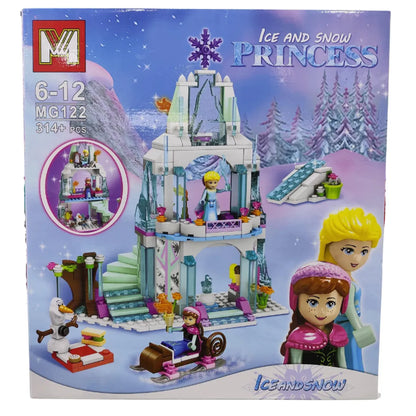 Конструктор ледено кралство – замък с фигурки | 314+ части | Ice and Snow Princess