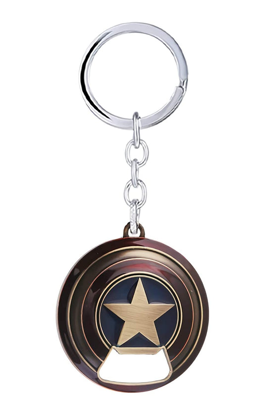 Метален ключодържател Captain America – с отварачка